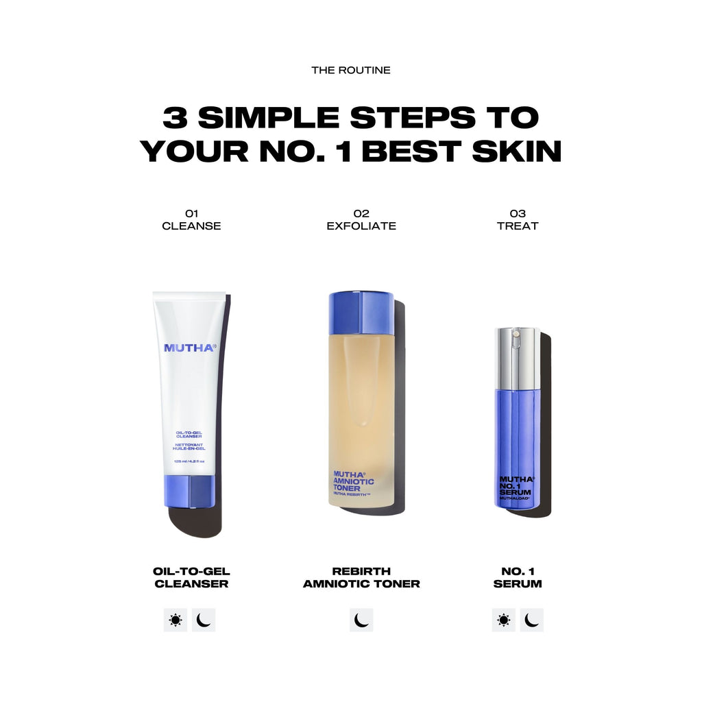 Three skincare products with labels and text on a white background, 15ml / 0.5 fl oz , 30ml / 1.0 fl oz